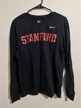 Nike Stanford Long Sleeve Athletic T-Shirt Large